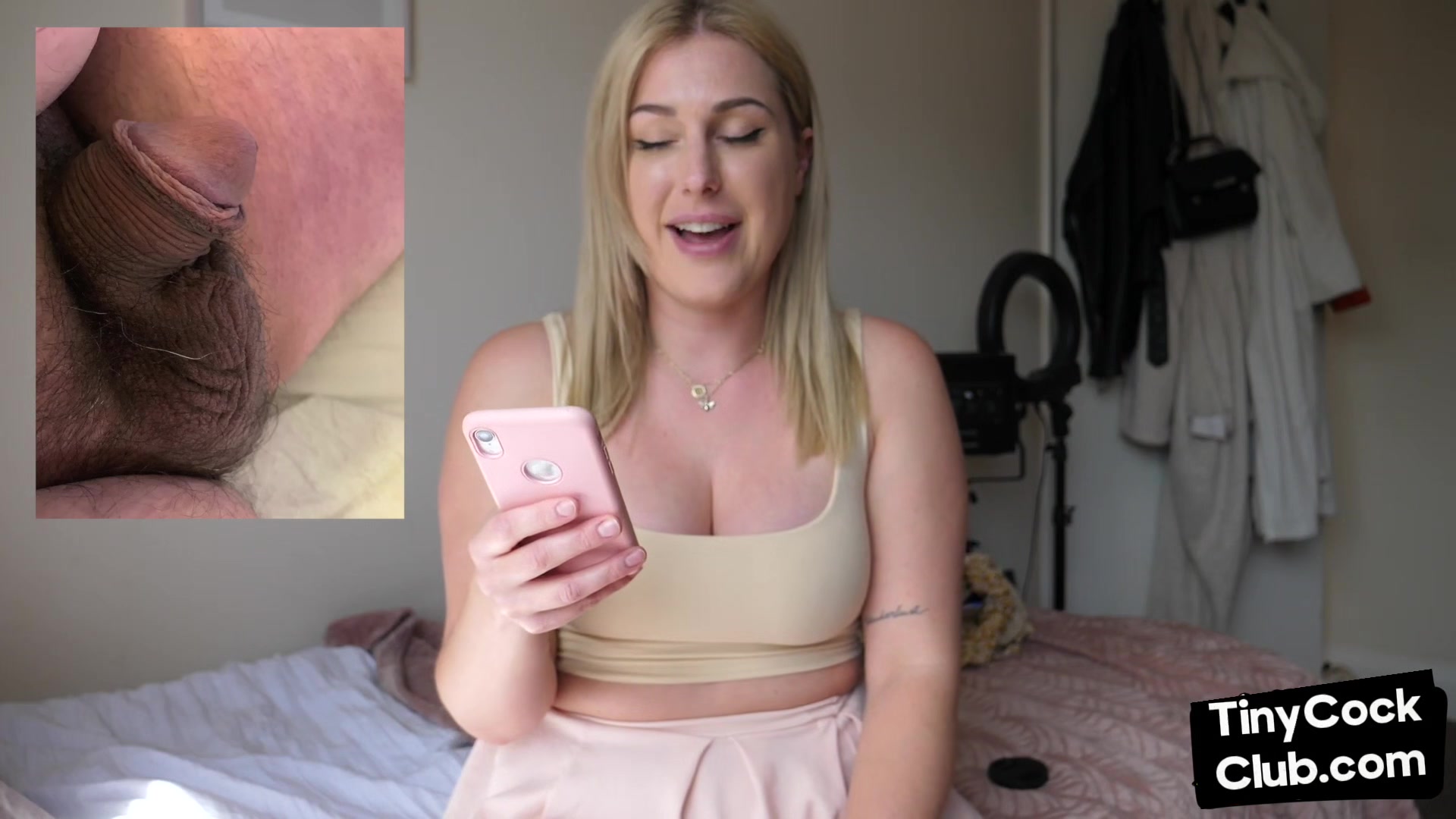 SPH amateur solo busty babe talking dirty while showing pics