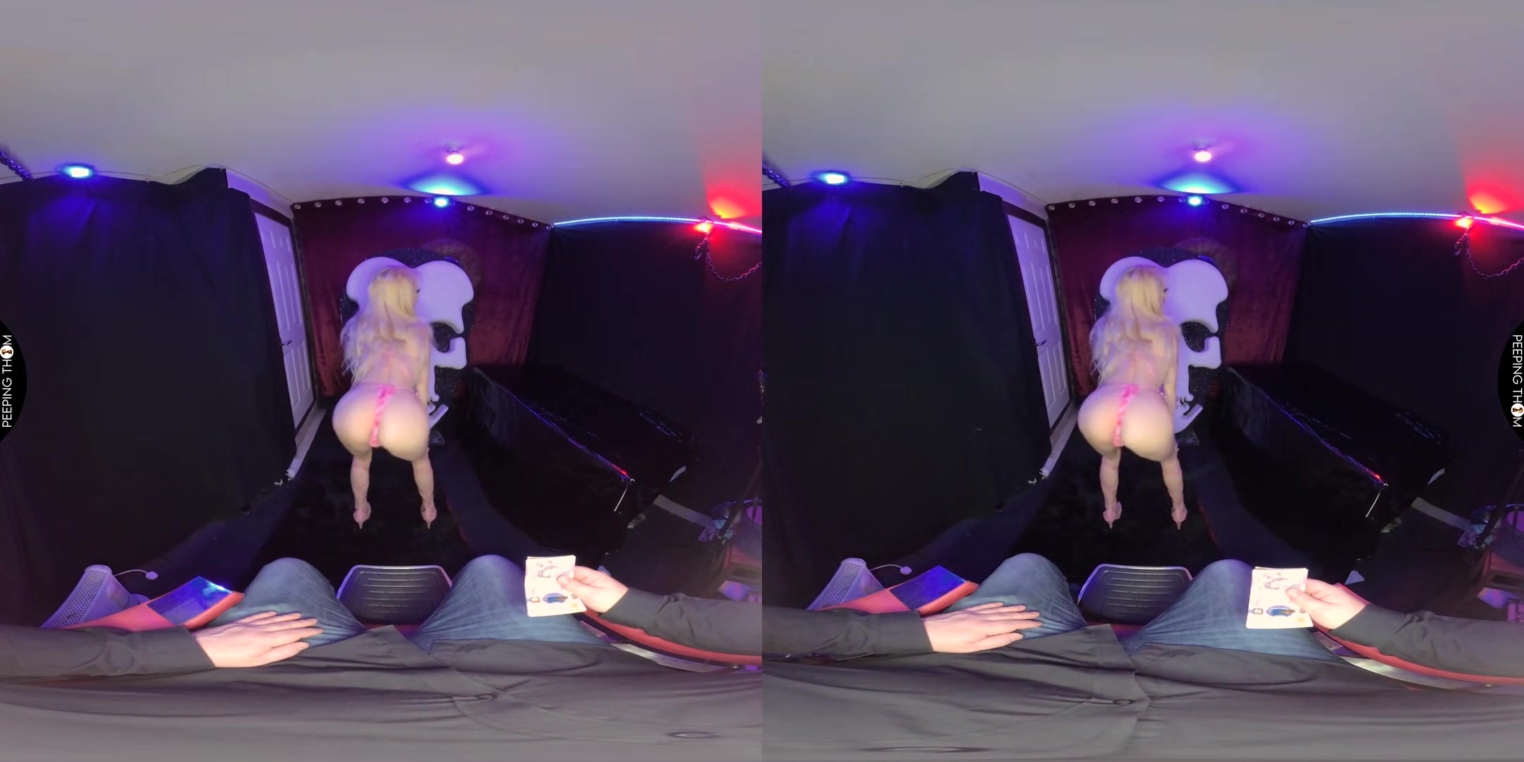 Teen Stripper; Solo Striptease with Blonde Babe