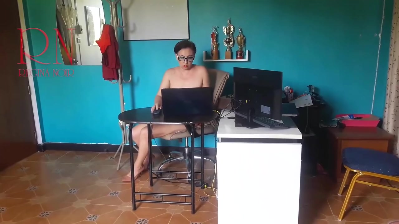 Nudist Secretary. Naked Employee In The Office. Nude Bitch Is Not Shy About Her Boss. Nude Office. 2