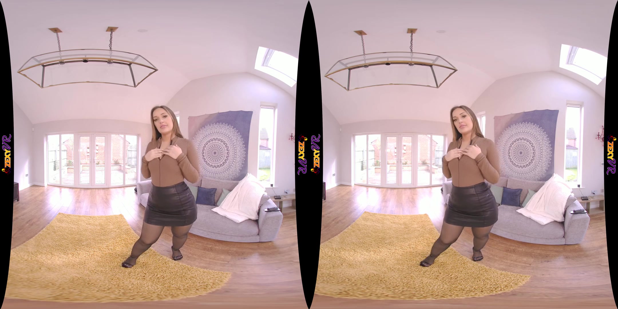 Big Treat - Stripping Busty Babe in HD VR - SexLikeReal