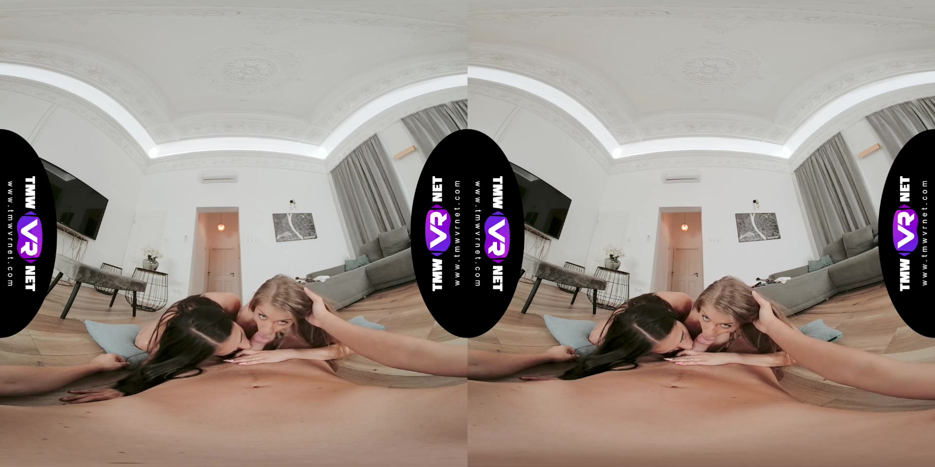 Bonnie Dolce & Lola Heart in Crazy Orgy On The Floor - TmwVRnet
