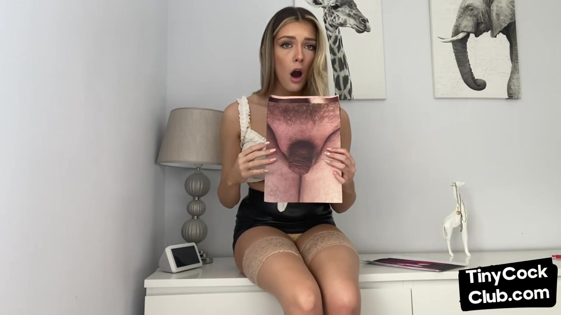 SPH amateur babe humiliates small cocks in solo dirty talk