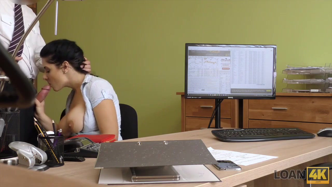 LOAN4K. Agent offers Alex Black sex to get her loan and she agrees