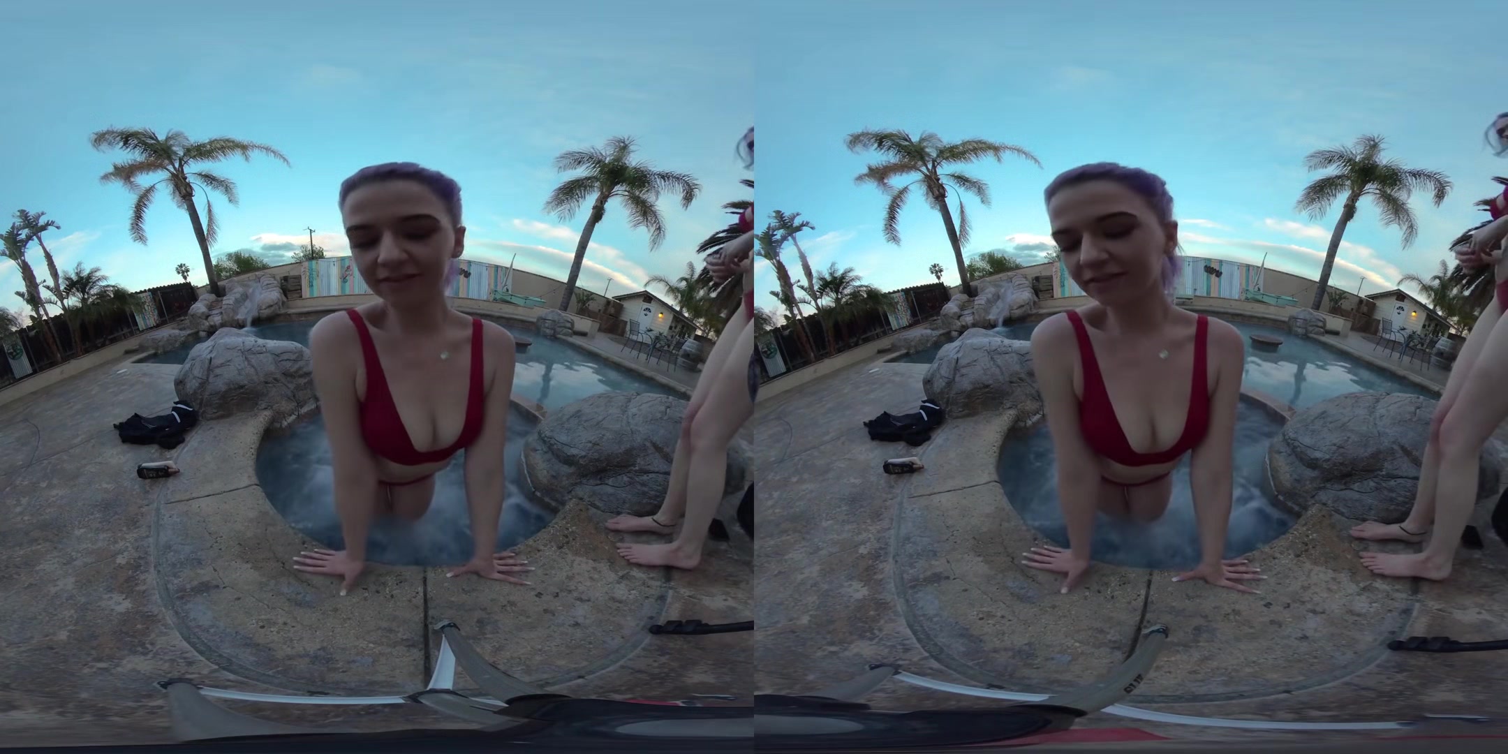 Hot Tub Voyeur - Emily Bloom and Amateur Babes Teasing in the Tub