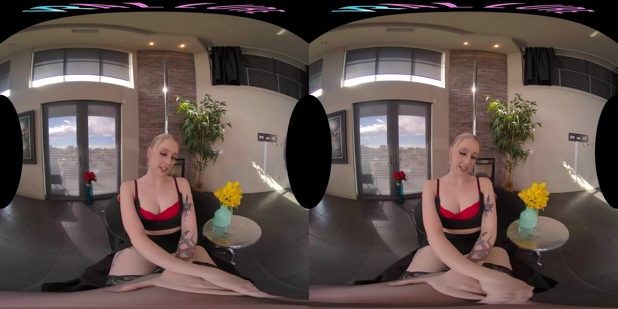 Working The Pole - Curvy Blonde Babe Solo and POV