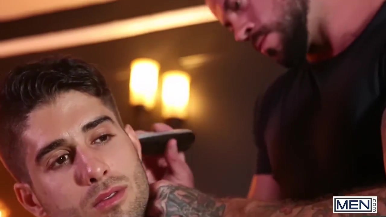 Chops Luscious Locks Then Gets His Hairy Ass Pumped With Hard Passion - Sean Duran And Diego Sans