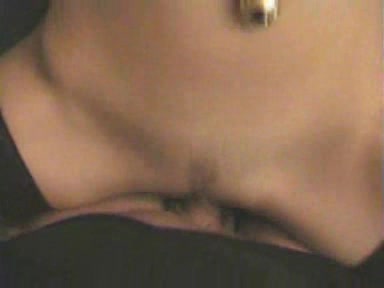 Chick in black stockings stimulates herself before a good fuck