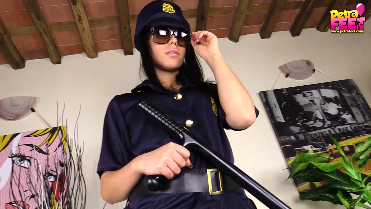 Super-hot Petra as a naughty police officer