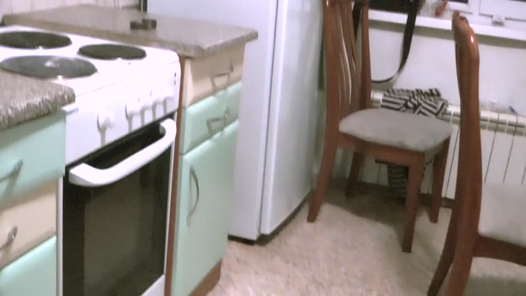 Bj and muff diving on the kitchen floor