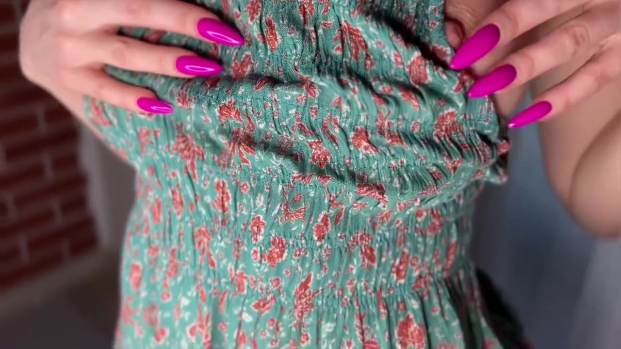Solo. A Hot Girl With African Hair In A Cute Sundress Will Make Your Orgasm Unforgettable Just Look At It!