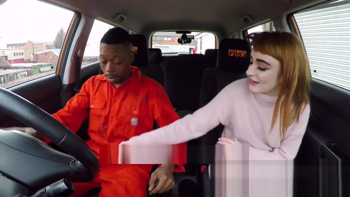 Fake Driving School Redhead horny minx quirts on mechanics