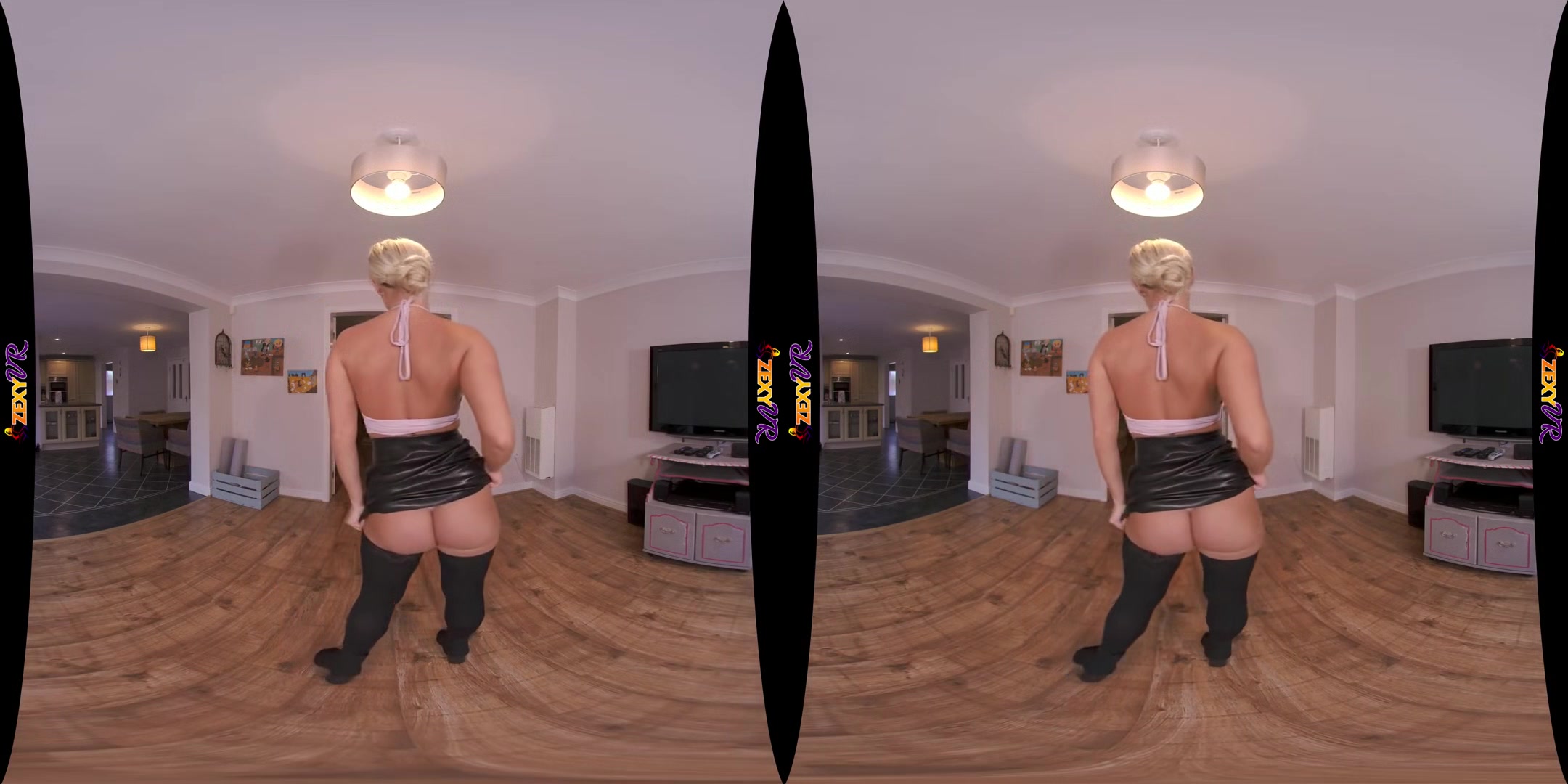 Down For Some Fun - Big Tits Blonde Solo Striptease Virtual Reality