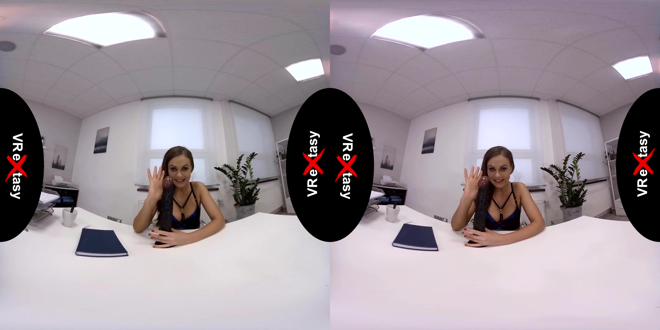 Tina Kay - JOI in the Office - Toying Shaved Femdom