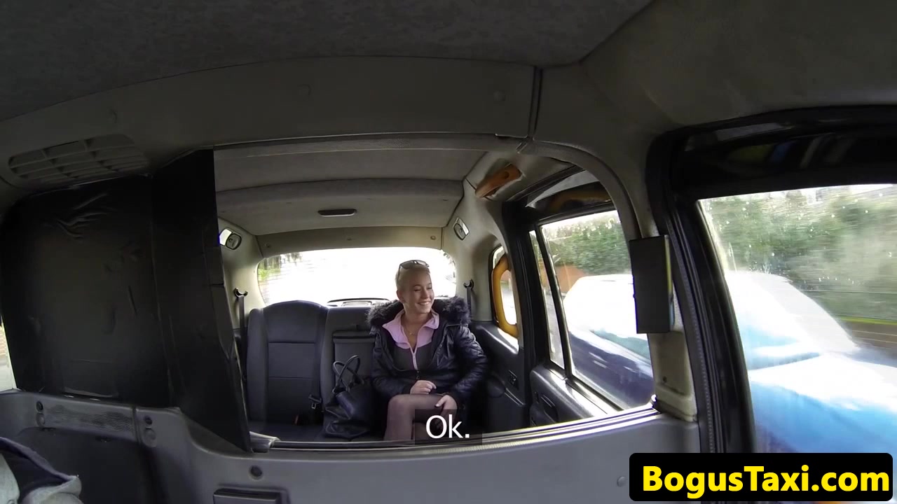 Bigtitted cab user banged in back of taxi