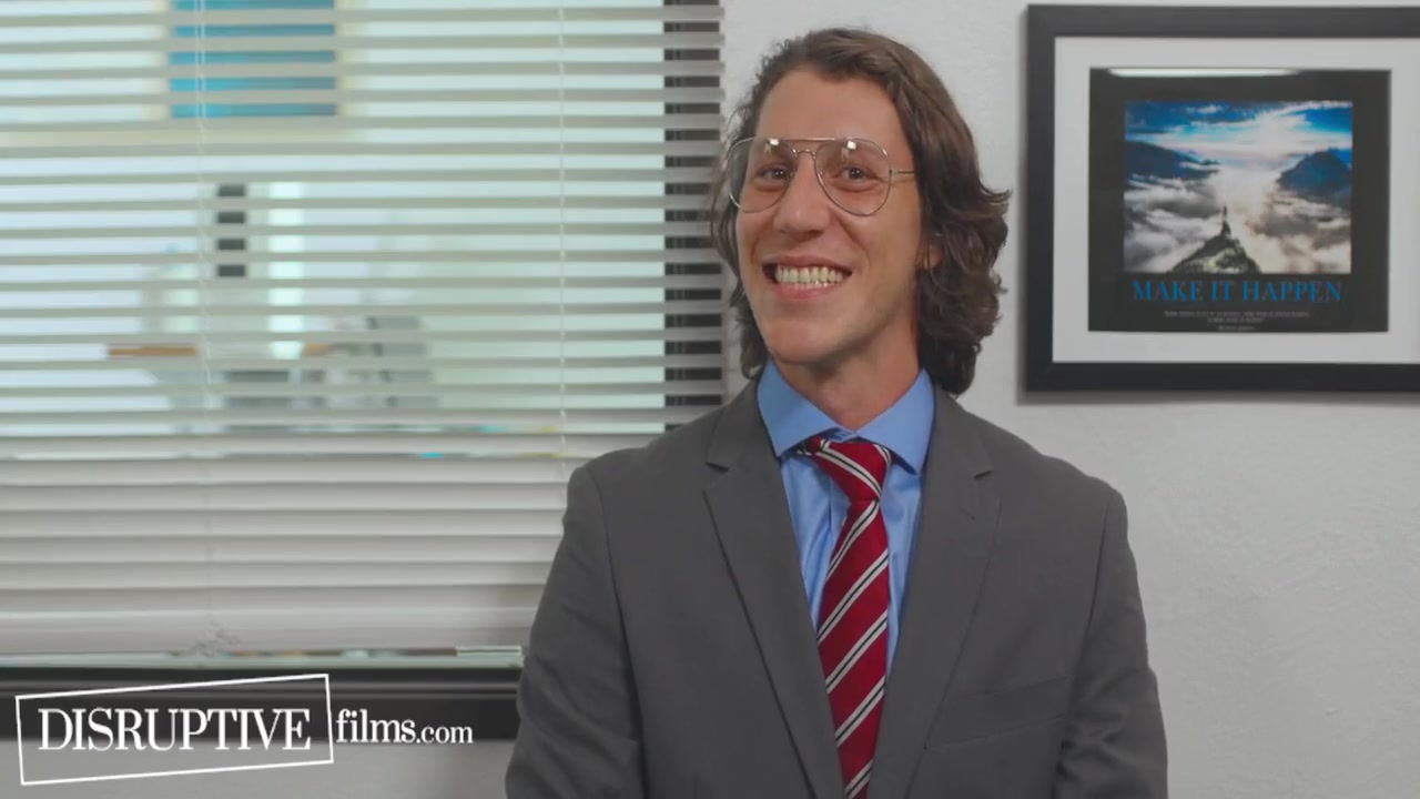 Andrew Miller - Awkward Hunk Finally Fucks Boss At Work - The Office Gay Parody - Disruptive 13 Min
