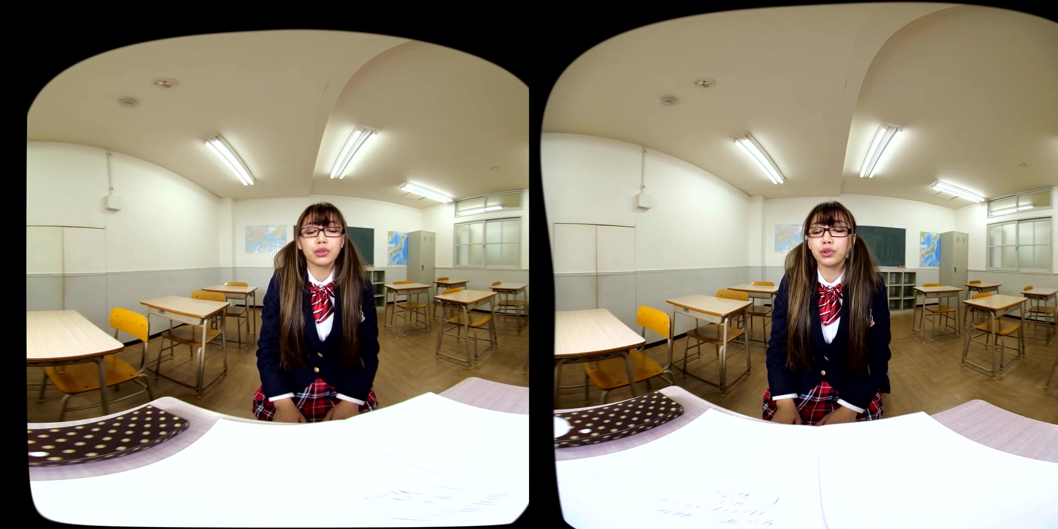 Virtual Dive: Me and Miho Abe Alone in a Classroom - Asian Underwear Tease