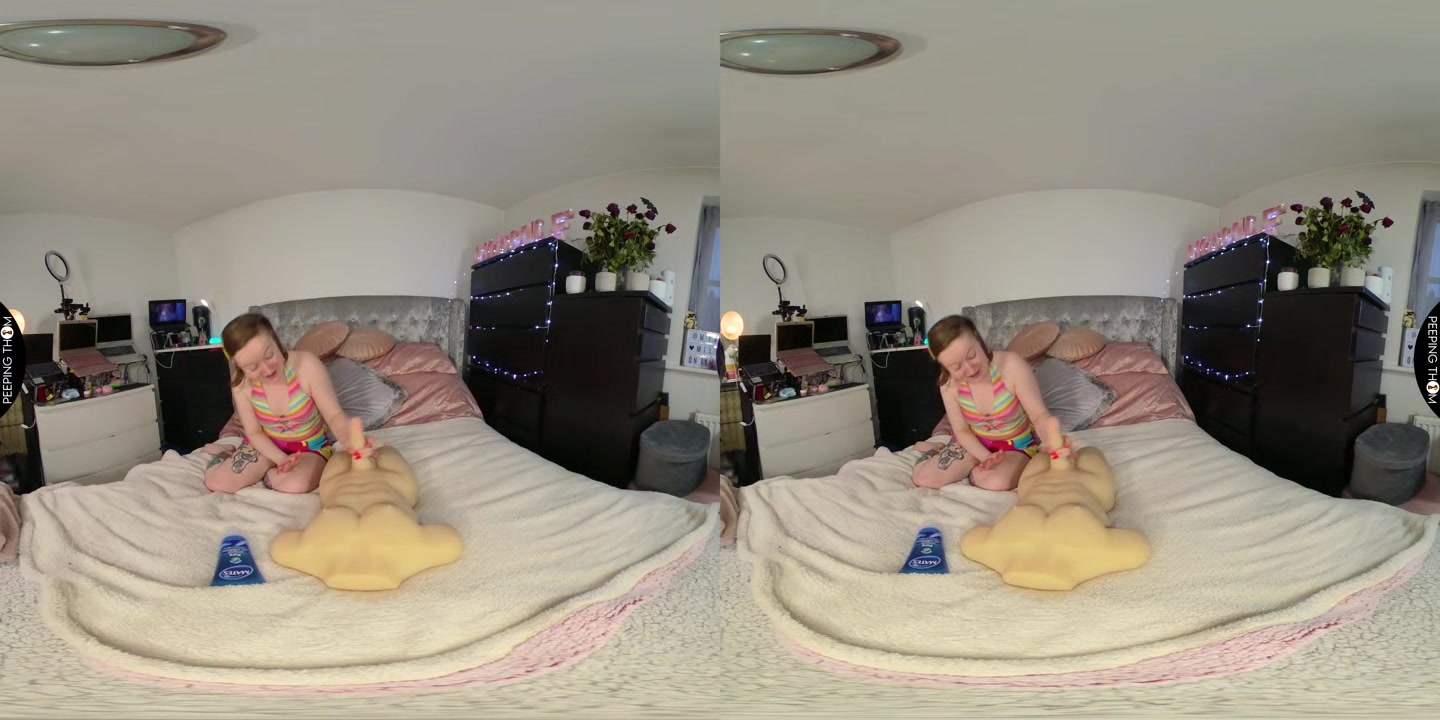 4ft 10 Ruby Lixxx Rides a HUGE toy - PeepingThom
