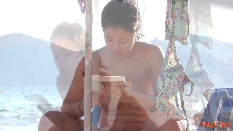 Reading topless - BeachJerk