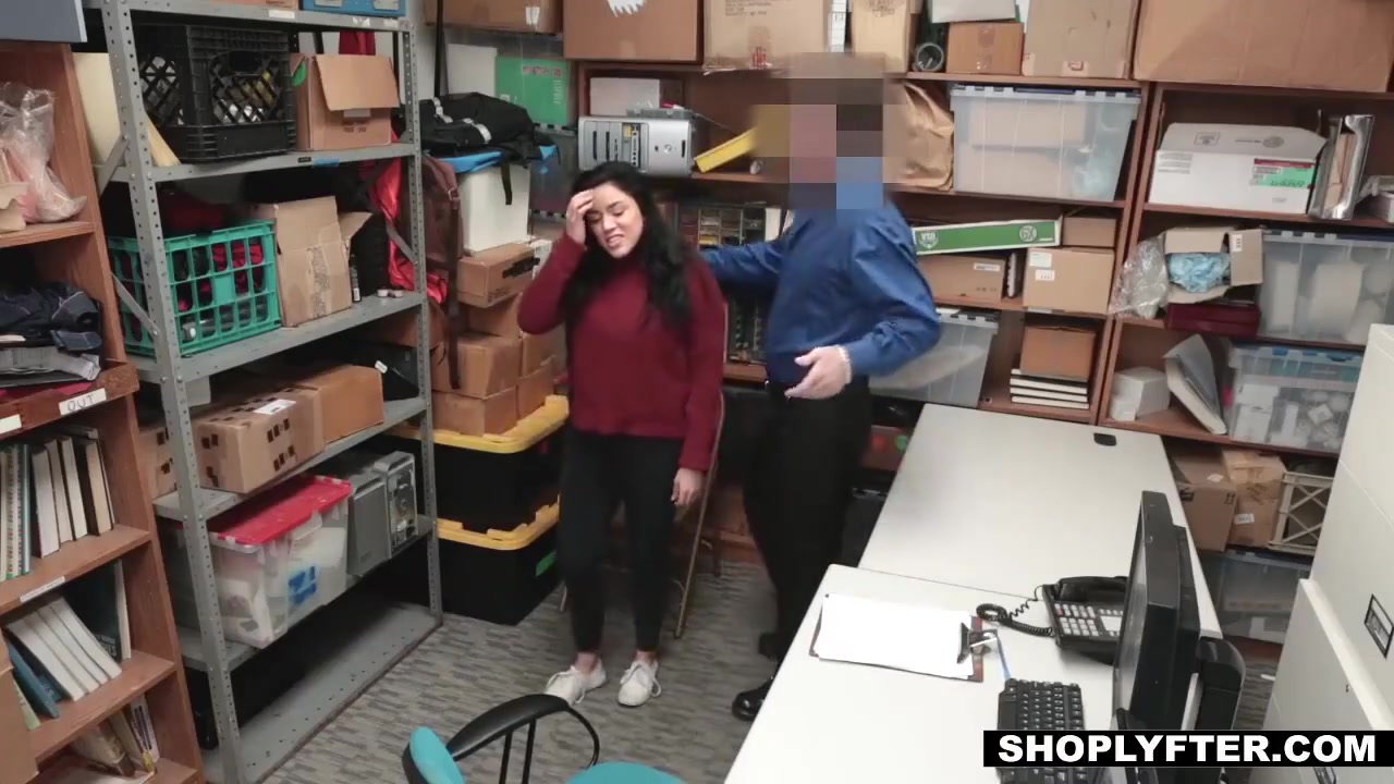 teen 18+ Monica Gets Caught Using A Clever Shoplifting Trick