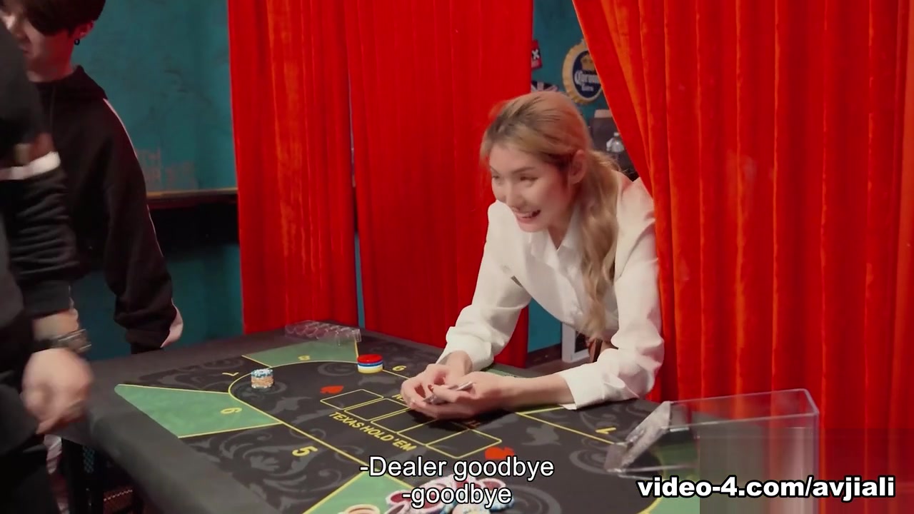 A sexy blonde Taiwan girl is the dealer who gets fucked at work