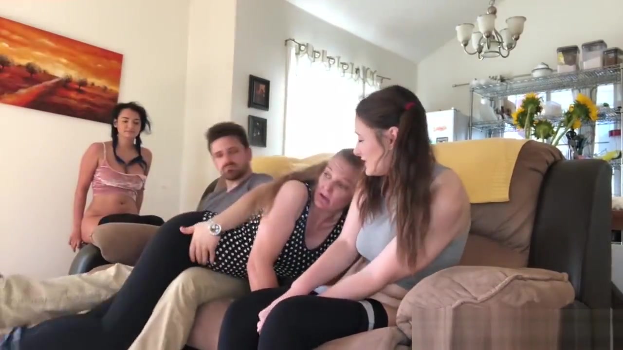 Stepsisters and Step mother spanked