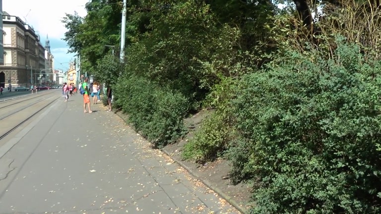 Public nudity and sex session with hot blonde