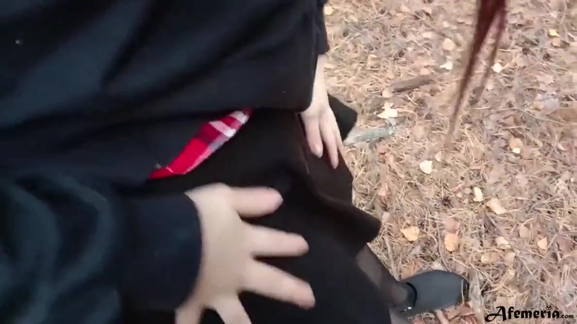 Horny Babe Caught In The Forest And Doggystyle Fucked