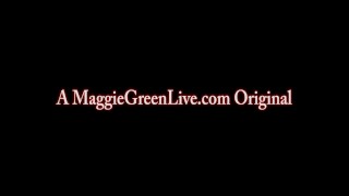 Busty Blonde Maggie Green Cums With Glass Dildo!