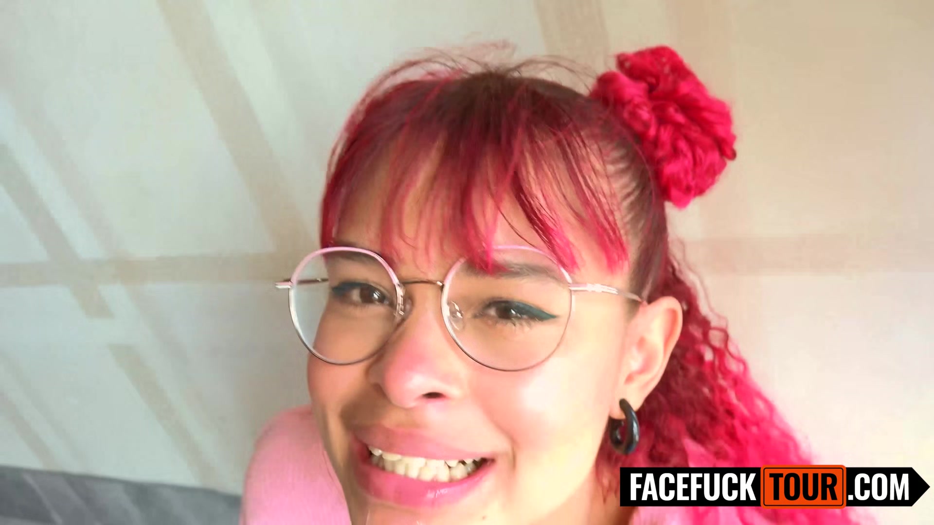 Petite Redhead Latina Teen Sloppy Sucks Big White Cock POV In Amateur Fuck