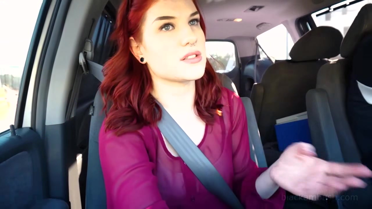Cute 18 yo Redhead Jules Gets Fucked In Parking Lot By Big Black Cock!
