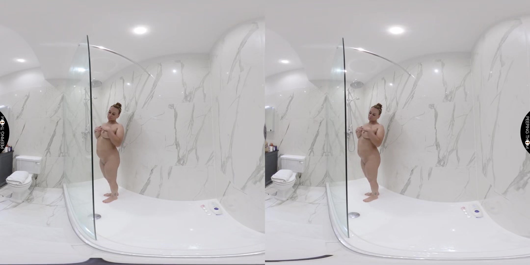 Shower Play; Big Tits Amateur Solo - SexLikeReal