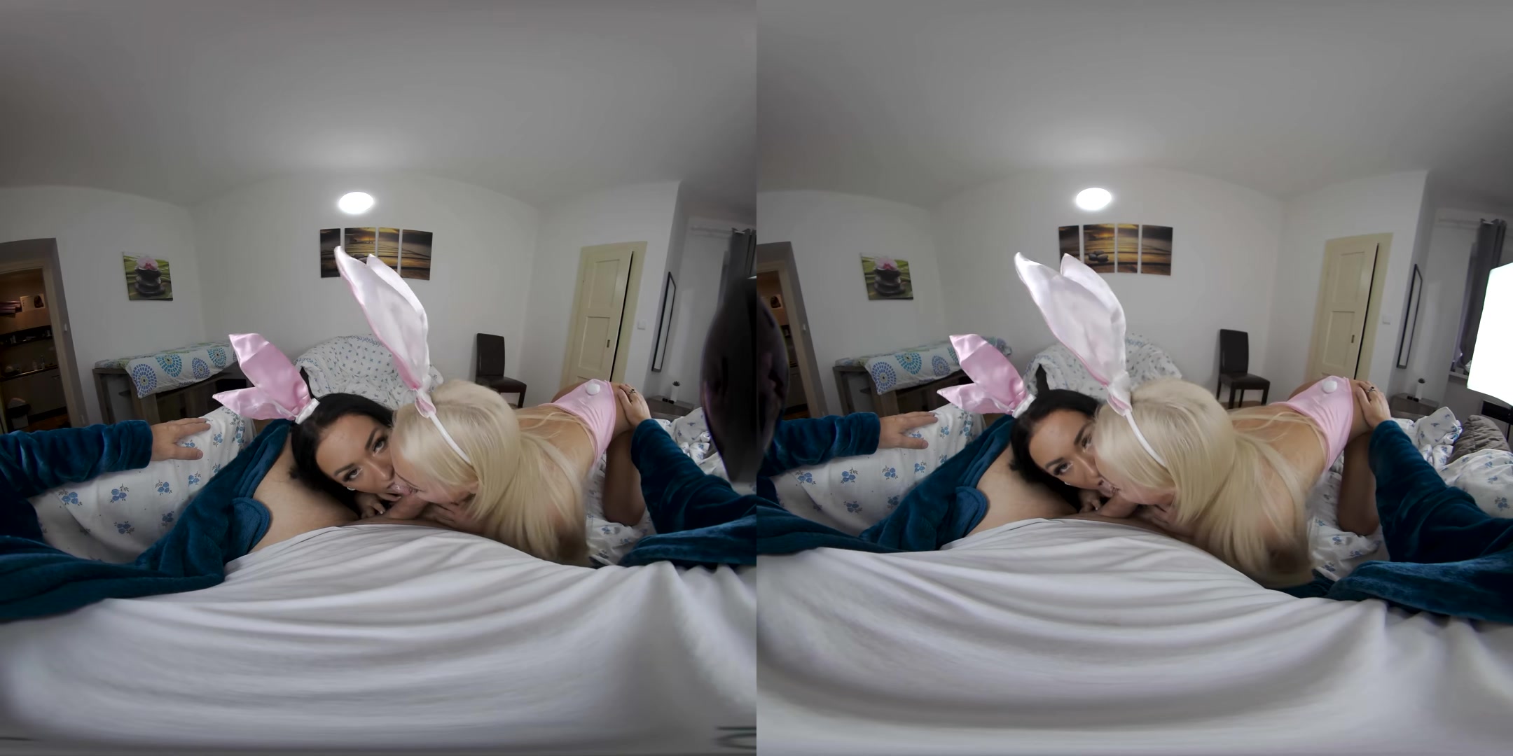 Lovita Fate and Zuzu Sweet: Blowjob Bunnies - POVcentralVR
