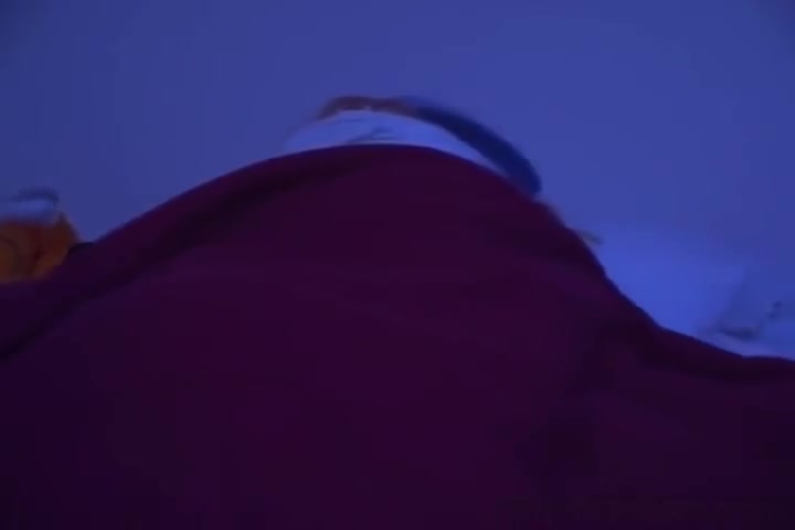 Slutty babysitter strokes a cock