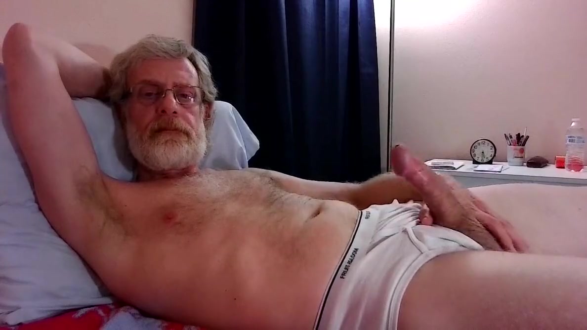 Jerkindad14 - Gay Stepdad Goons Out On His Big Greasy Penis In His Underwear