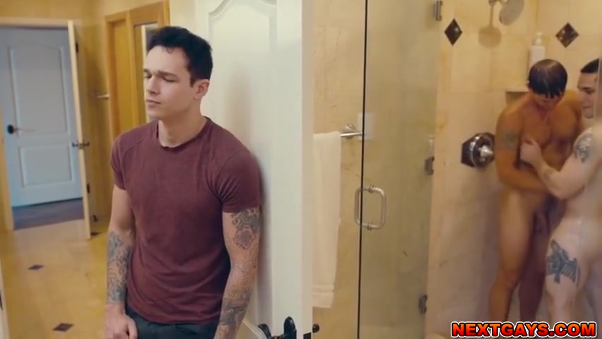 Torrid Threesome With Three Horny Studs Fucking Each Other - Jayden Marcos, Andrew Miller And Brandon Anderson