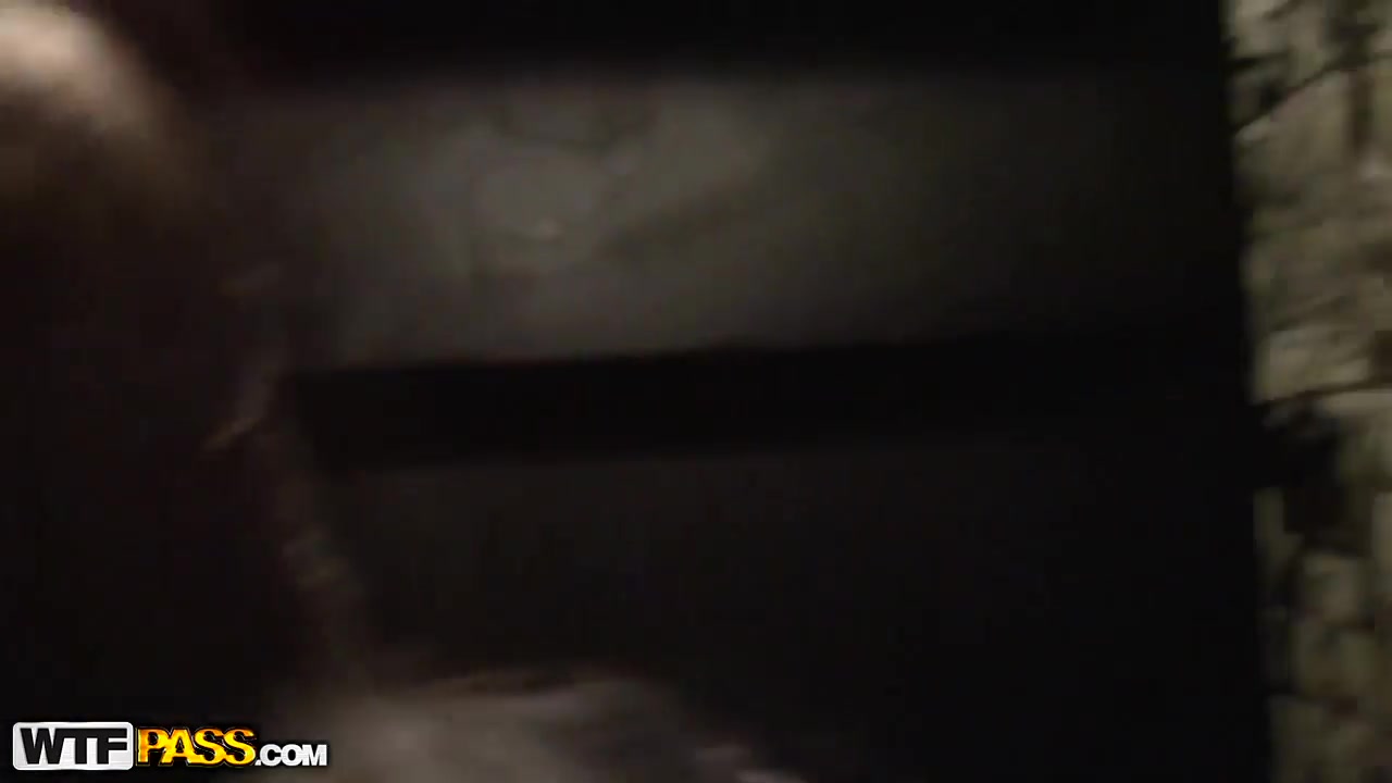 Young brunette girl sucking cock in the bathroom on the floor!