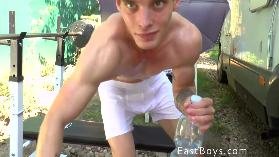 Outside Workout Flexing