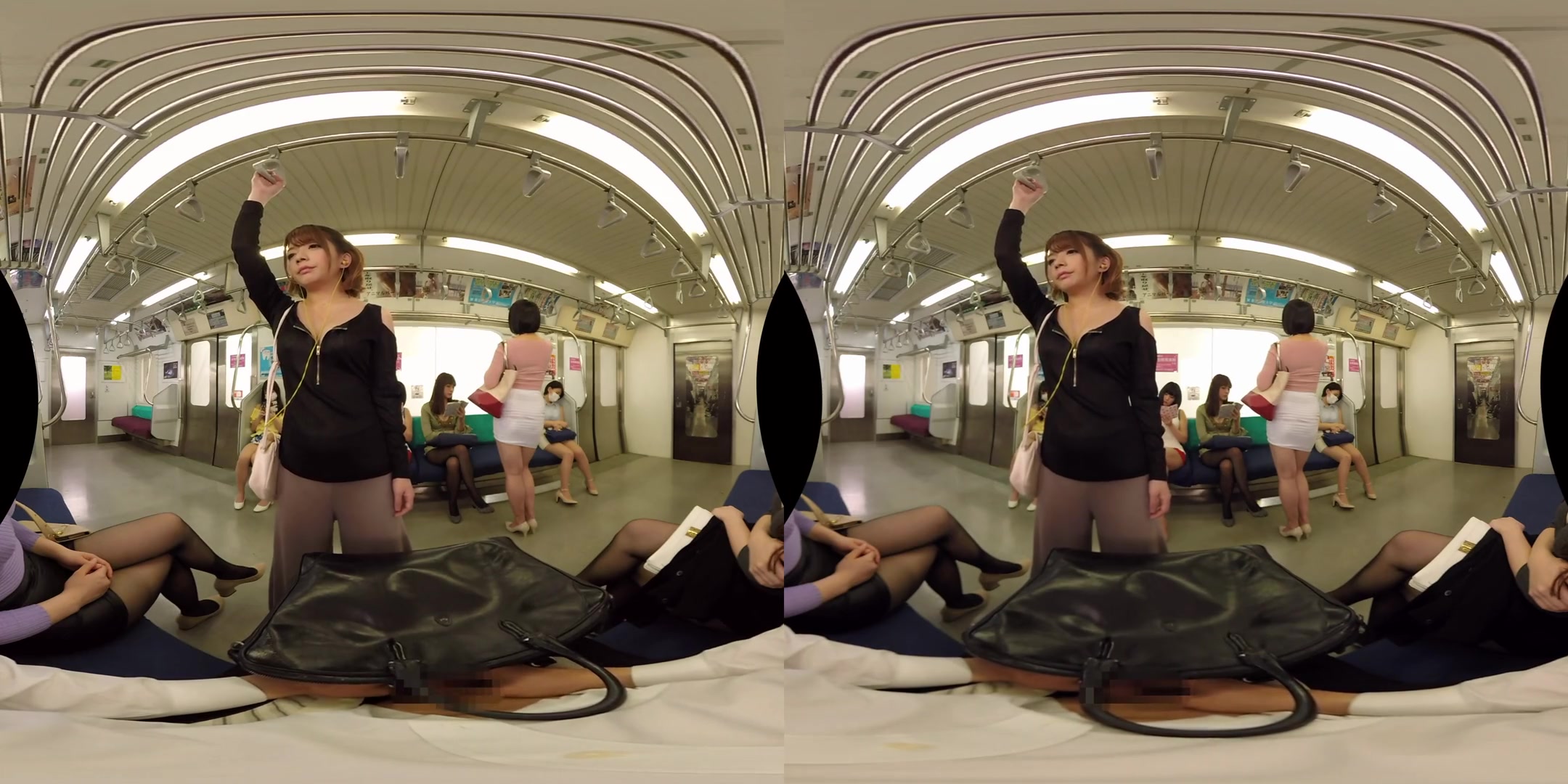 You Accidentally Boarded the Ladies-Only Train Car; Reverse Gangbang CFNM with Japanese Babes
