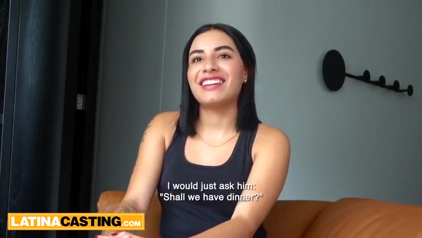 Cute Latina Teen 18+ Comes To Modeling Casting Not Wearing Panties