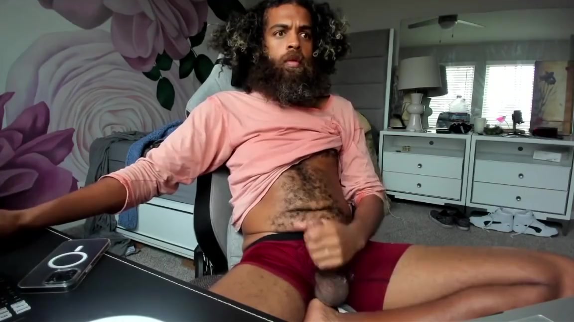 Jerks Thick Hairy Cock Cum Pours - Rock Mercury