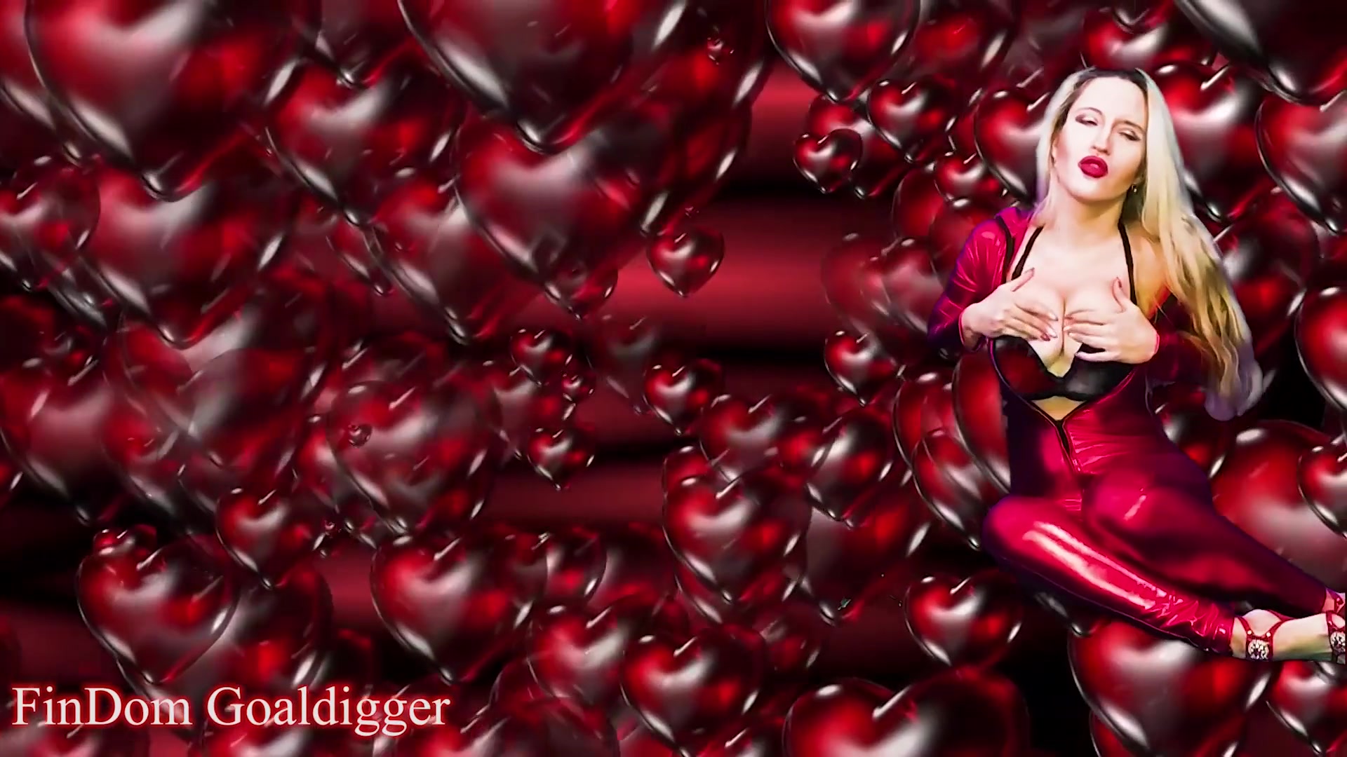 Jerk Off On My Sexy Red Catsuit Before Locked In Chastity - Sex Movies Featuring Findom Goaldigger