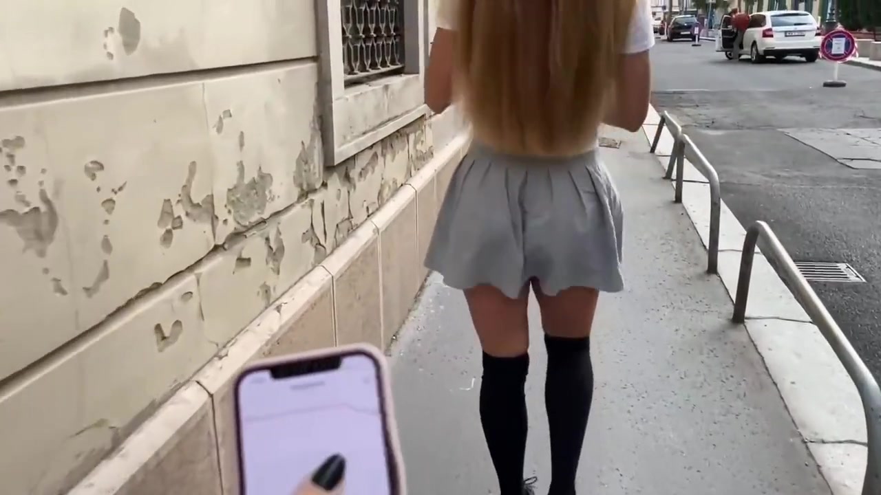 Lovense Lush Control Of My Stepsister In Public Place! People Catch Us On The Street!!!