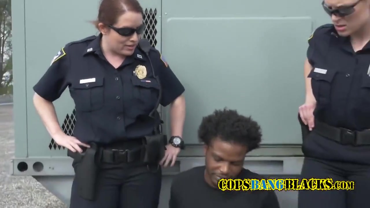 Chubby Officers On Rooftop Make A Criminal Suspect Fuck
