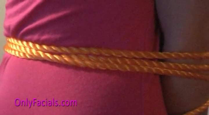 teen 18+ Lucy in bondage is teased by horny guy