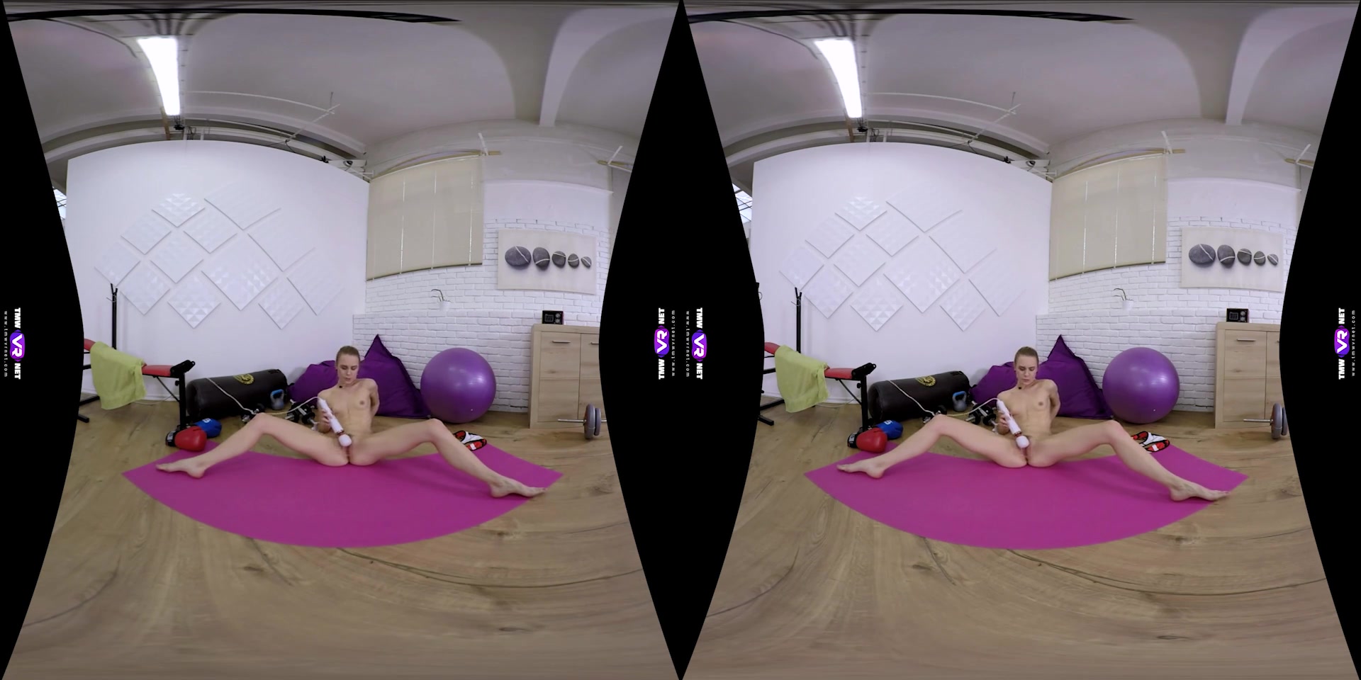 Alecia Fox in Morning Pussy Workout In Gym - TMWVRNet