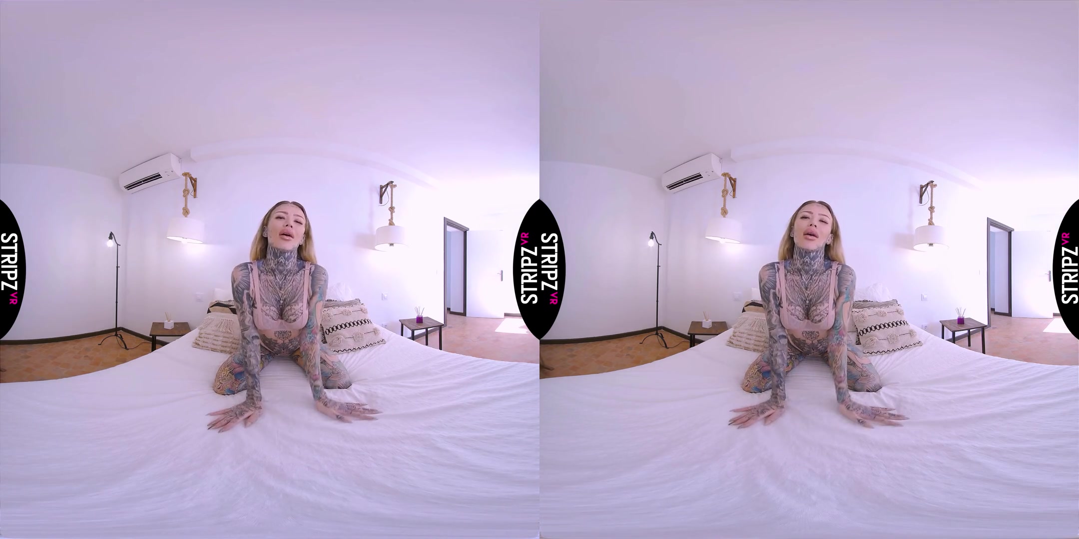 Tits & Tatts! - Alt-Girl Solo Striptease - SexLikeReal