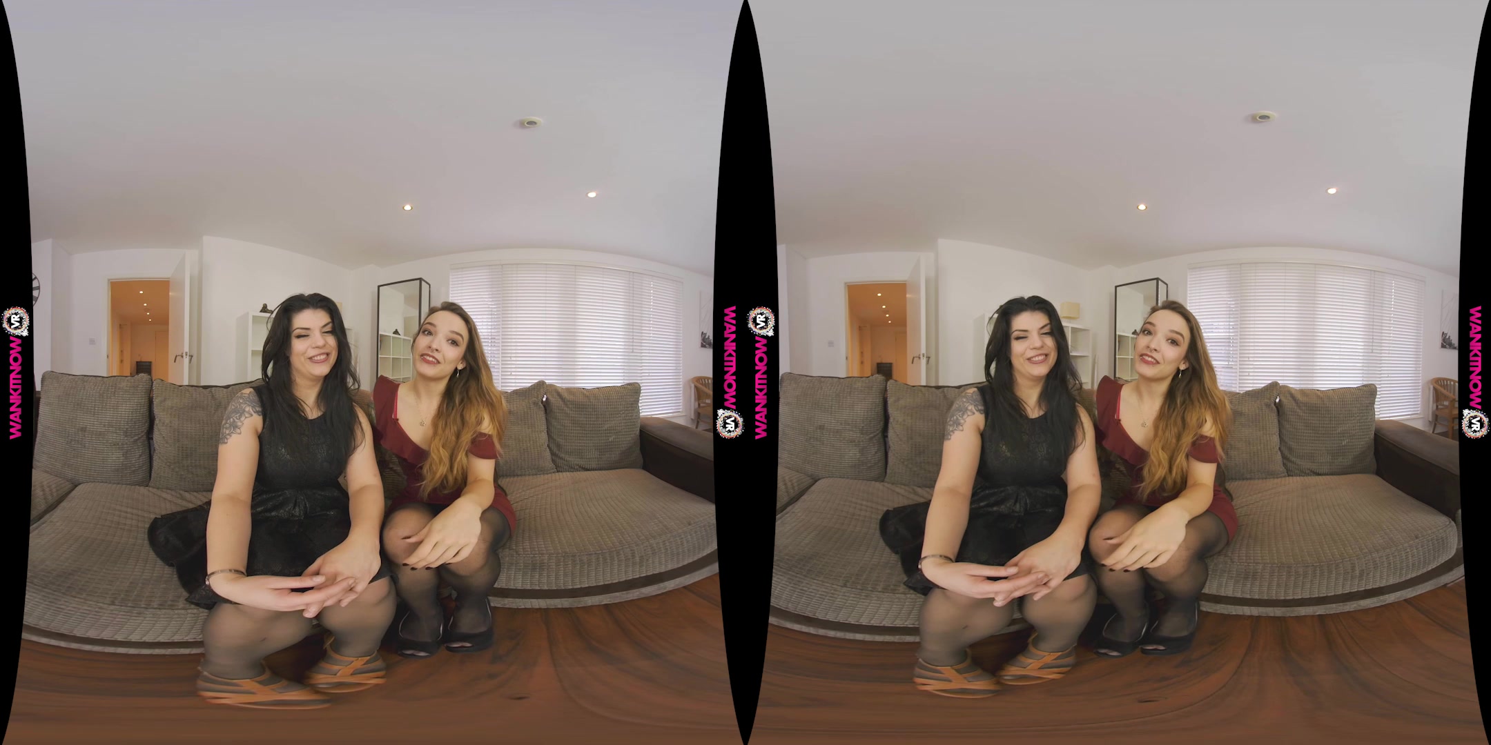Surprised With A Threesome featuring Kylie Nymphette, Lucia Love - WankitNowVR