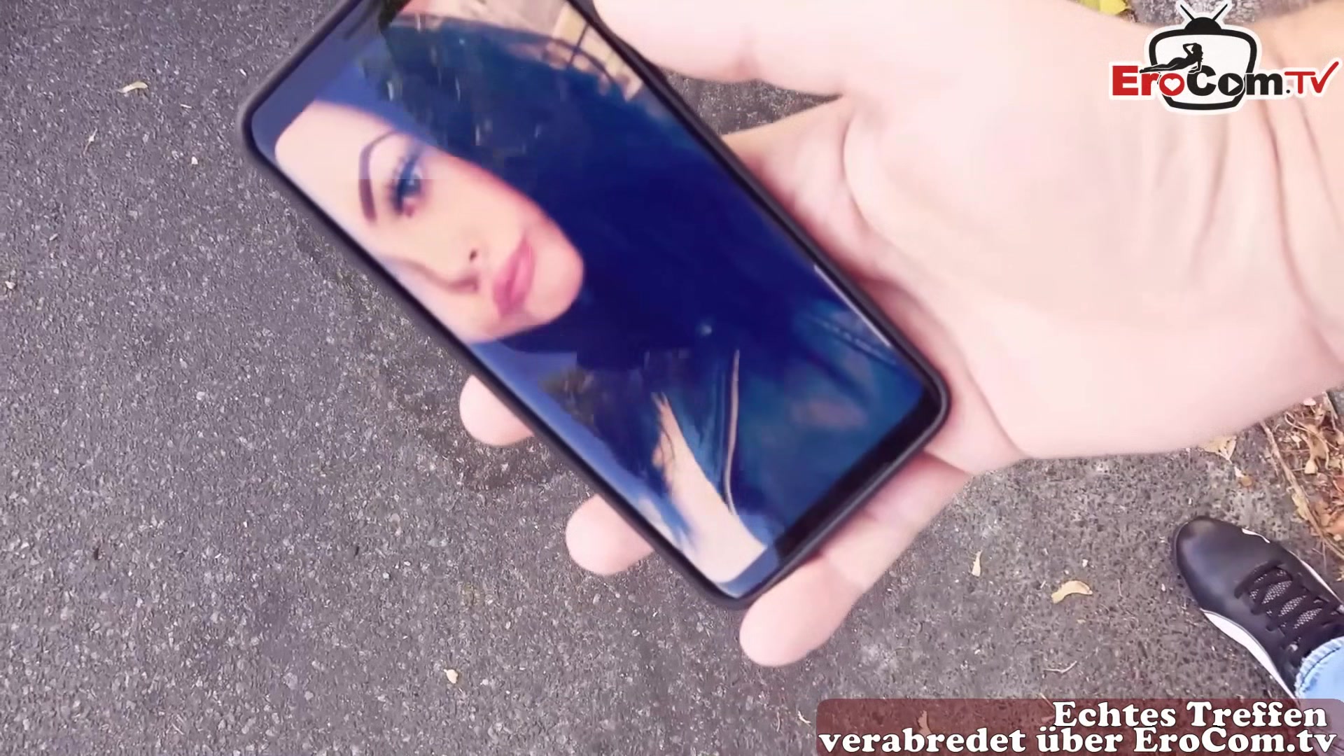 German chubby bbw teen 18+ picked up in public and fucked on street