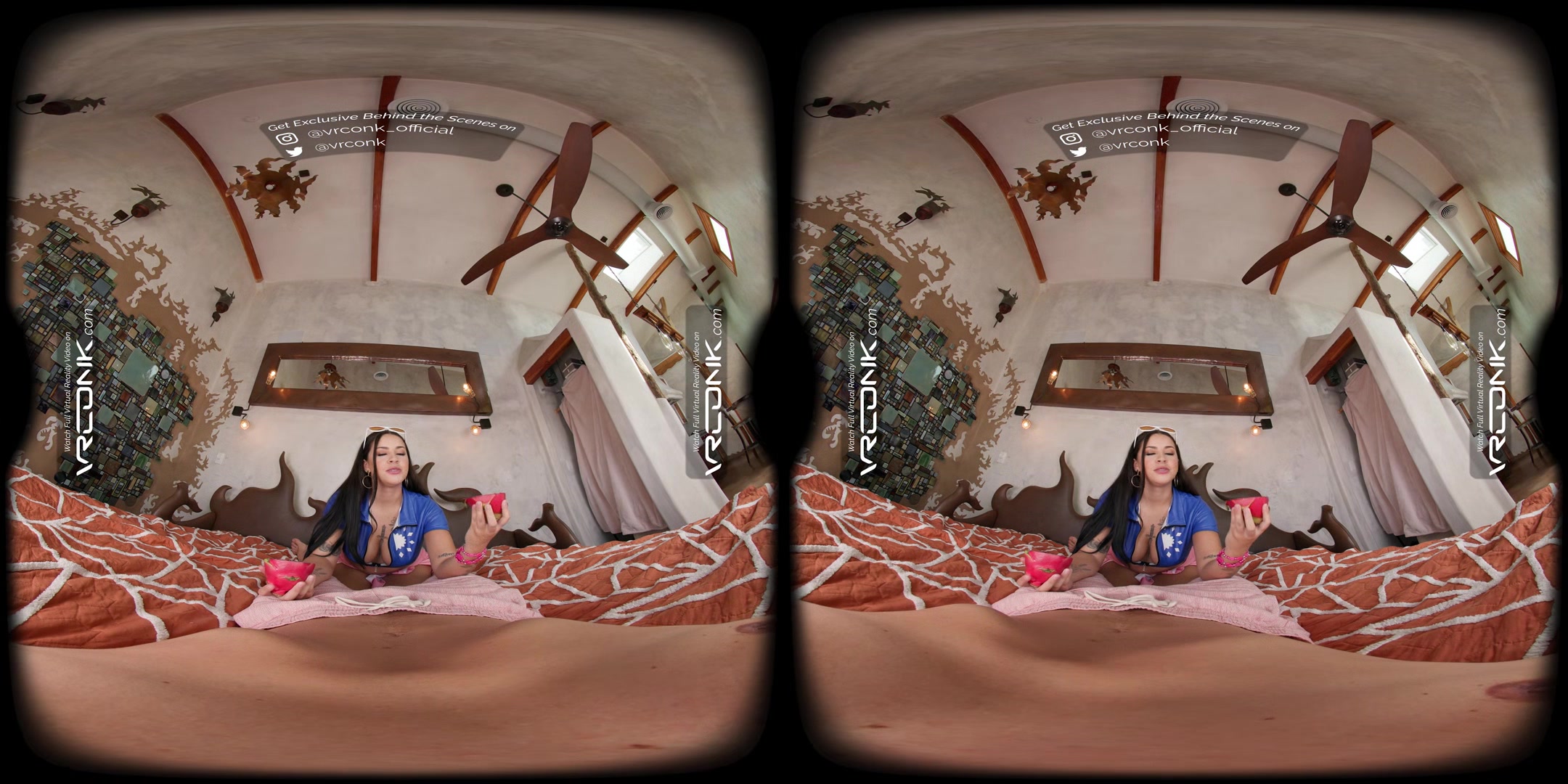 VR Conk Sexy Bella Luna fucks hard In One Piece Nico Robin Parody VR Porn