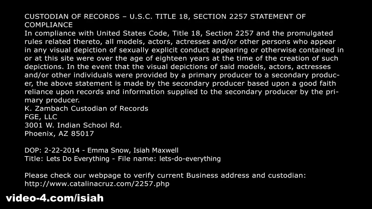 Lets Do Everything - Isiah Maxwell XXX